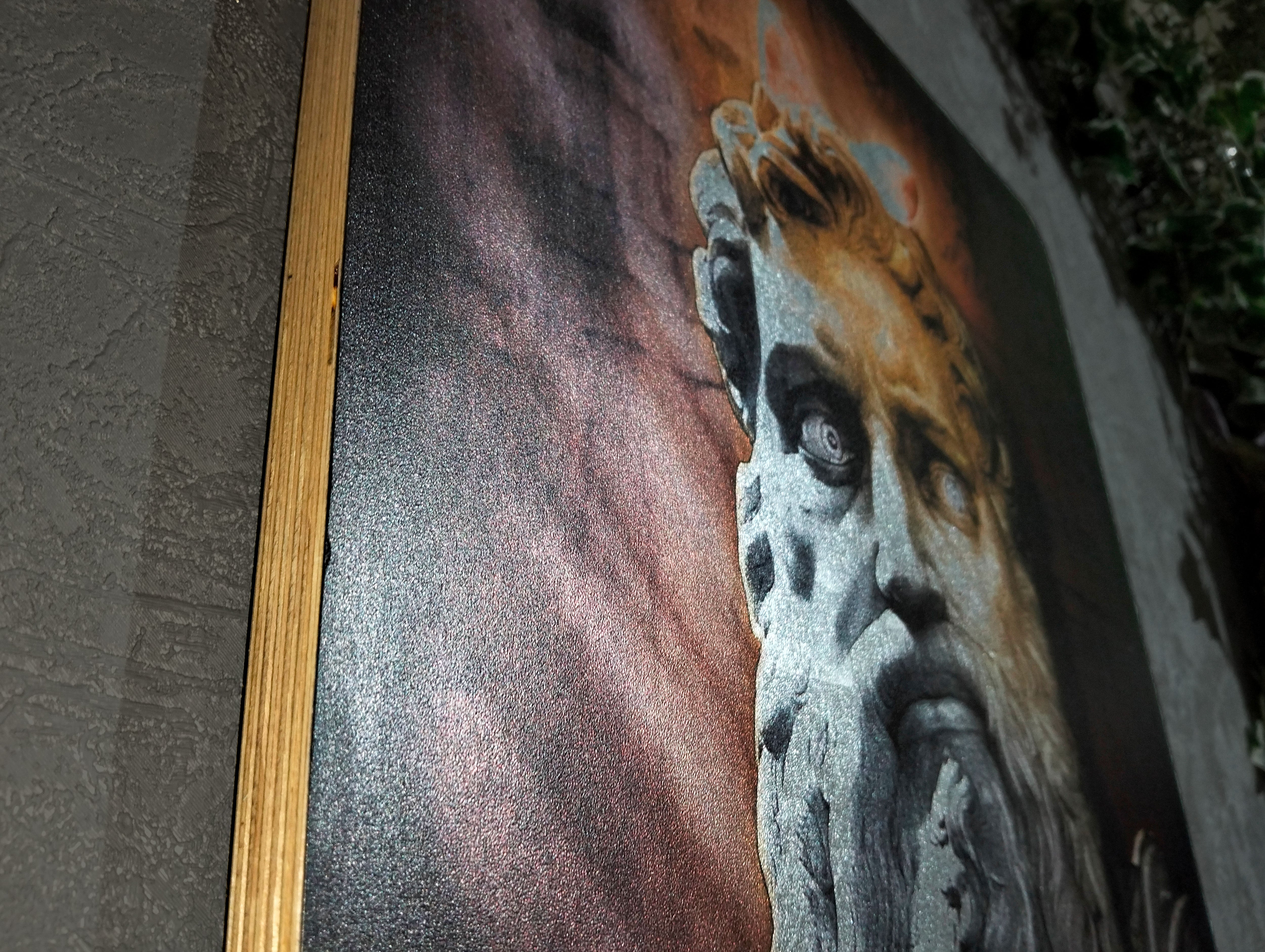 Moses Classical Wall Art | Michelangelo Inspired Decor l Qaran Cornuta