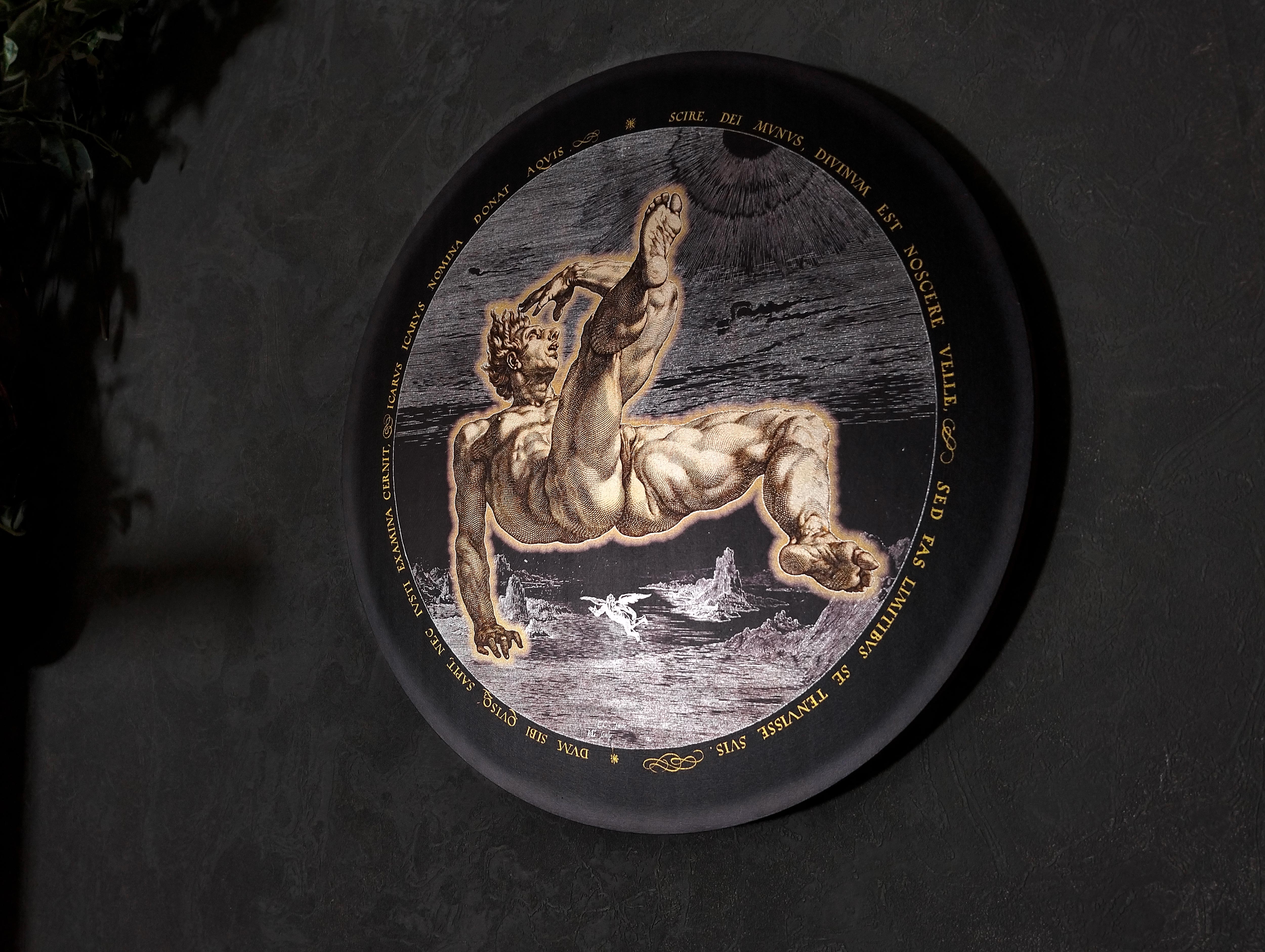 Icarus Classical Engraving Wall Art