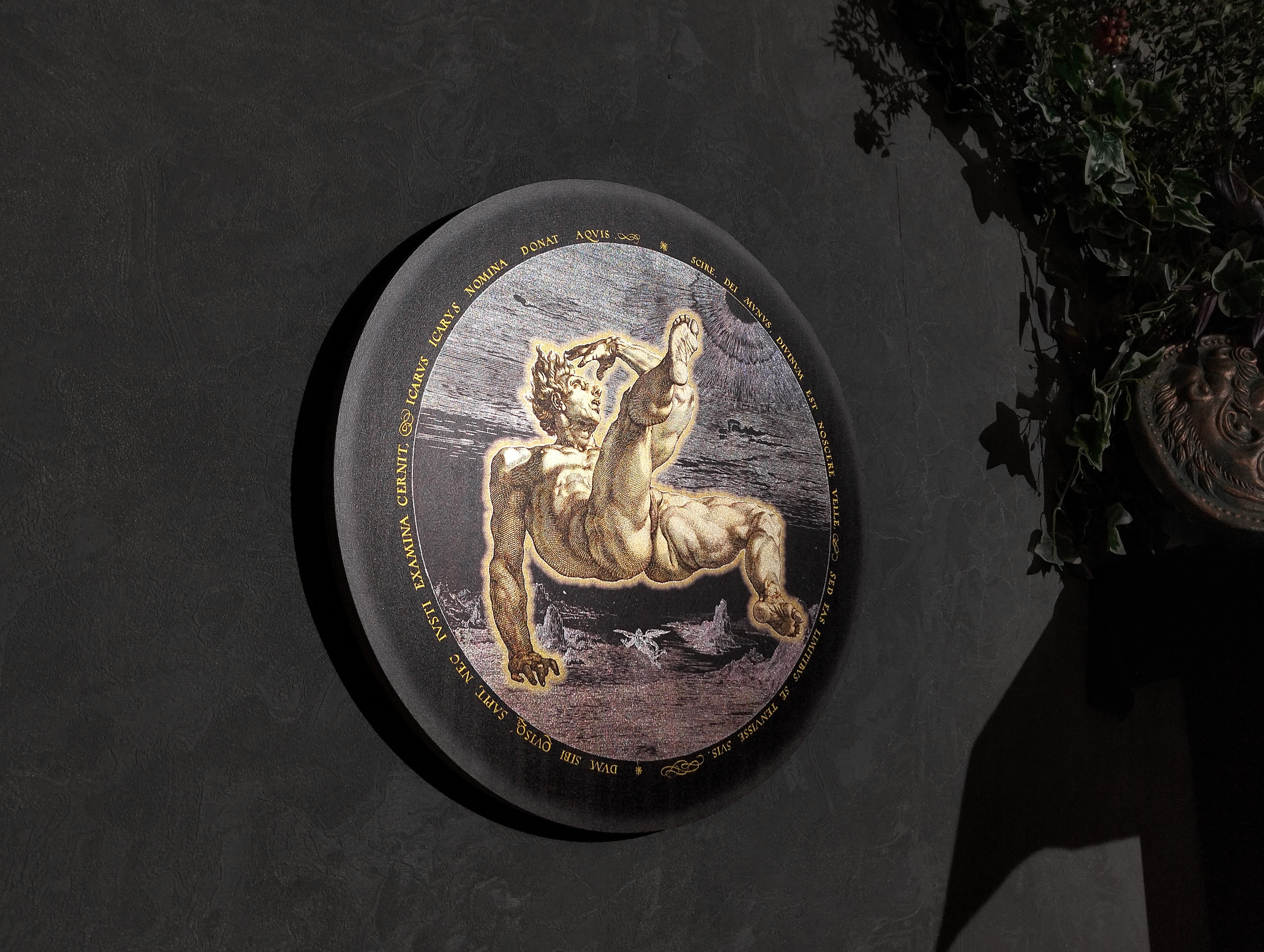 Icarus Classical Engraving Wall Art