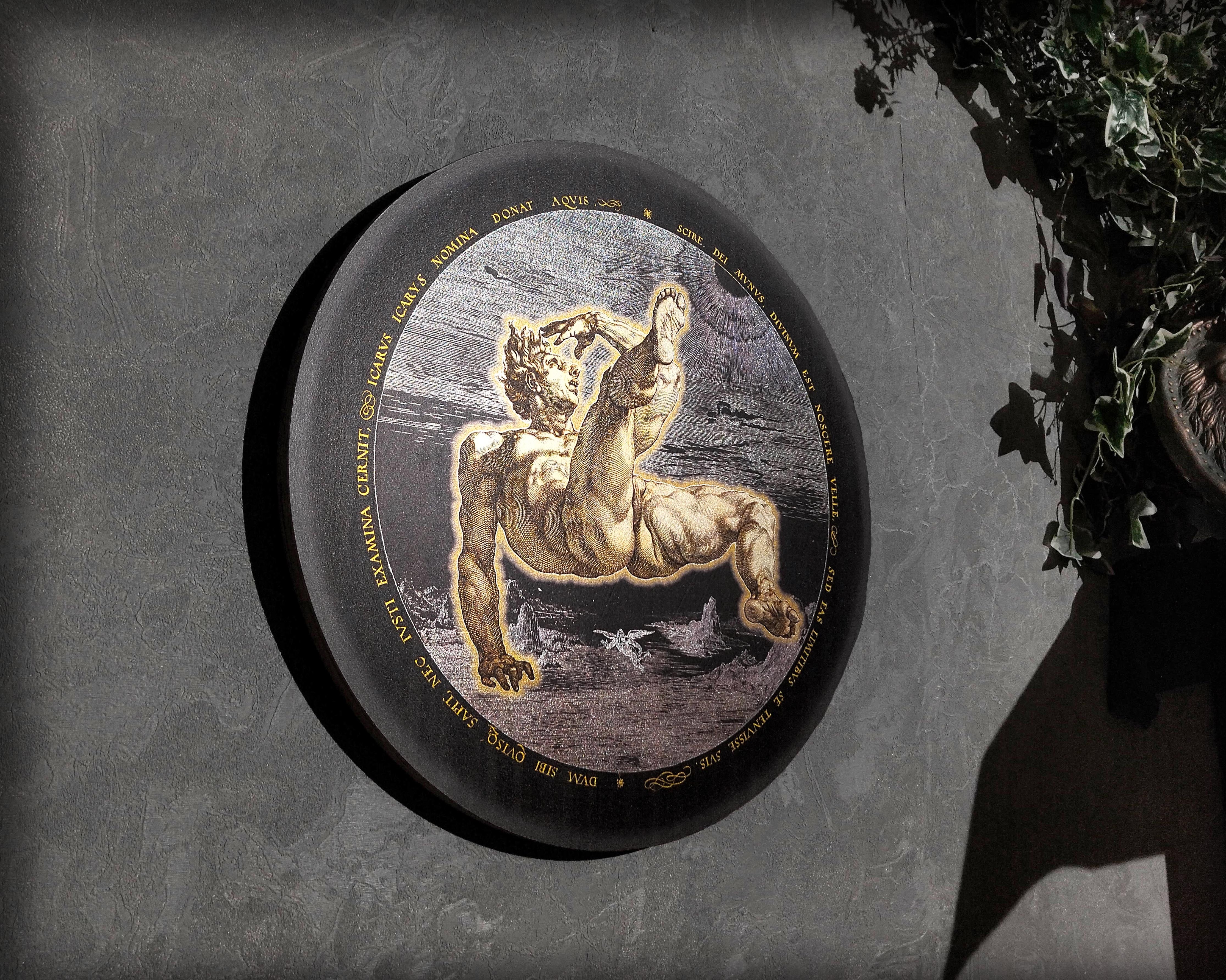 Icarus Classical Engraving Wall Art