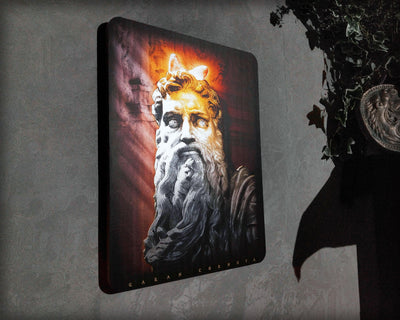 Moses Classical Wall Art | Michelangelo Inspired Decor l Qaran Cornuta