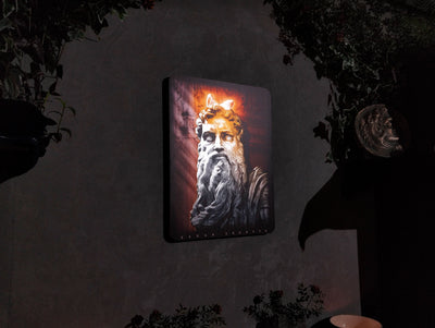 Moses Classical Wall Art | Michelangelo Inspired Decor l Qaran Cornuta