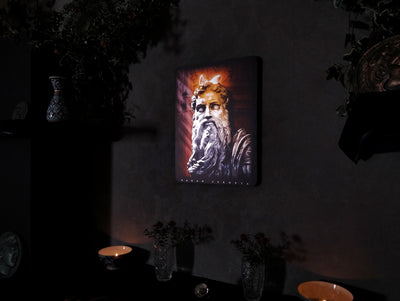 Moses Classical Wall Art | Michelangelo Inspired Decor l Qaran Cornuta