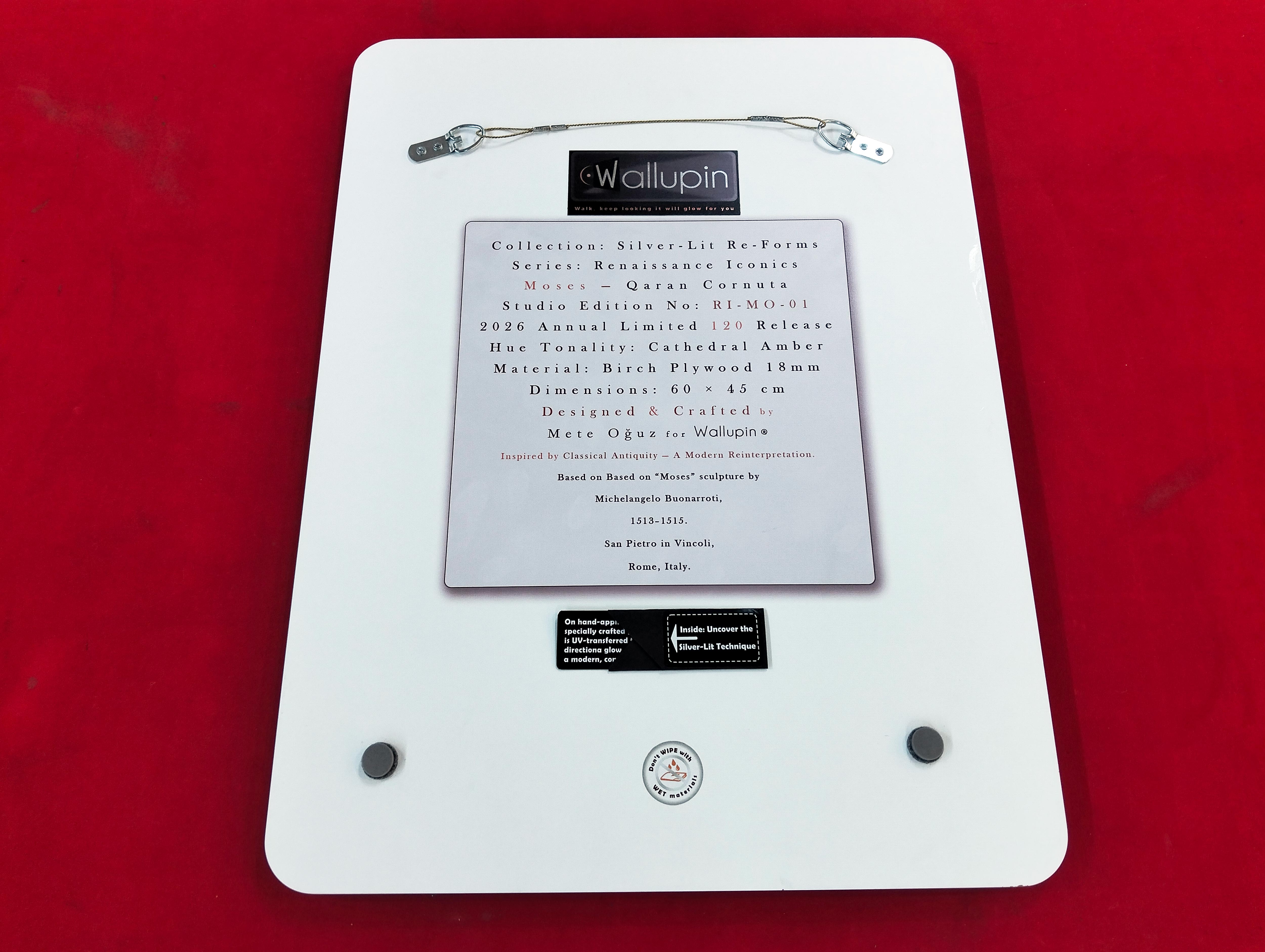 Moses Classical Wall Art | Michelangelo Inspired Decor l Qaran Cornuta