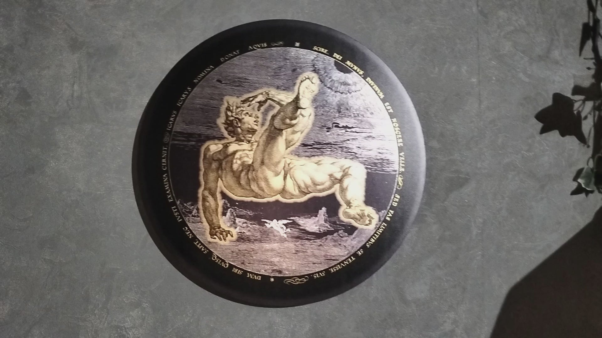 Load video: Icarus Classical Engraving Wall Art
